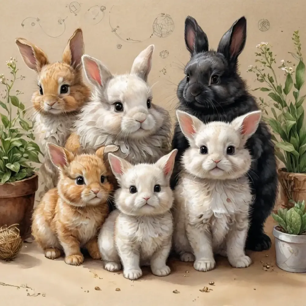 Cute rabbits